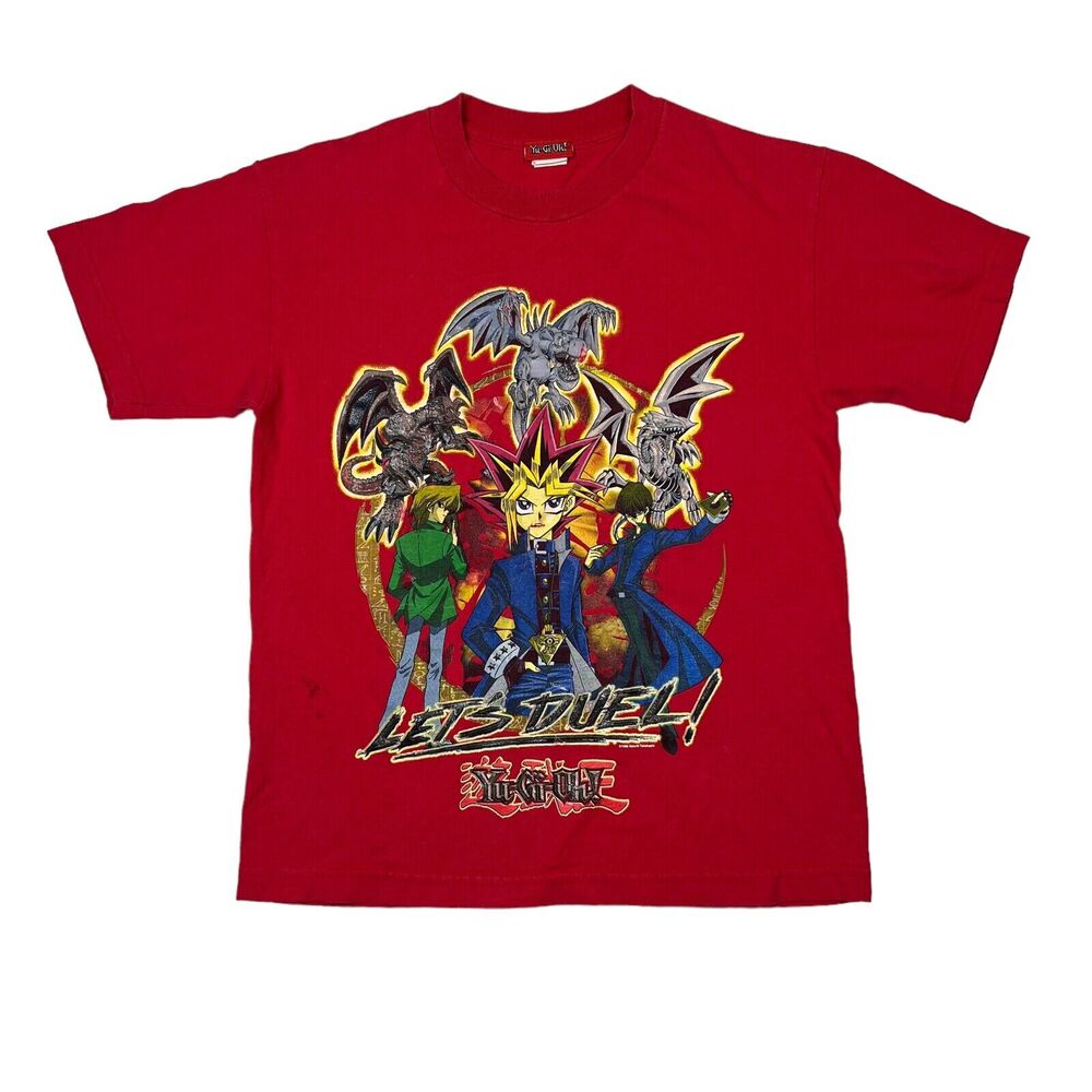 Yu-Gi-Oh! VTG 1996 Yami Yugi Lets Duel Graphic Tee T-Shirt Red Youth Medium